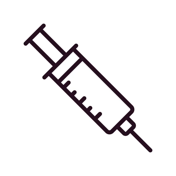 Injectiespuit Pictogram Vector Illustratie — Stockvector