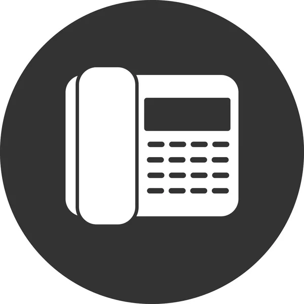 Telefoon Web Icoon Eenvoudig Ontwerp — Stockvector