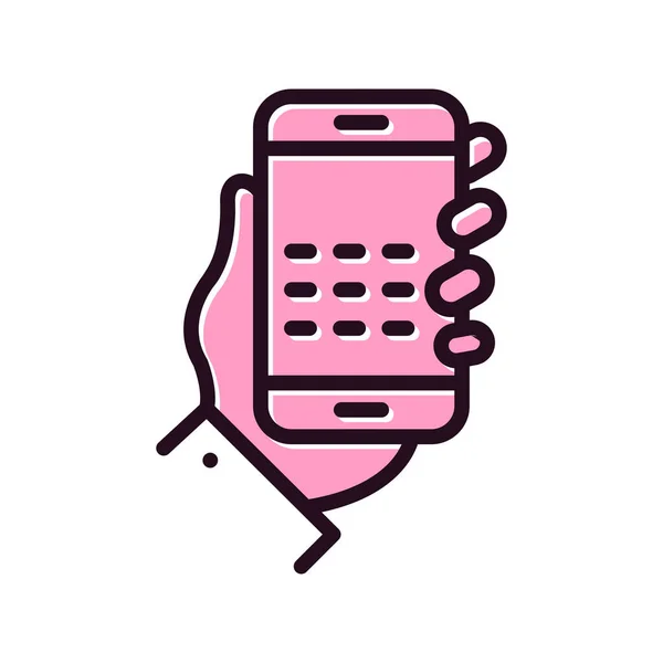 Smartphone Avec Icône Message Vectoriel Illustration Design — Image vectorielle