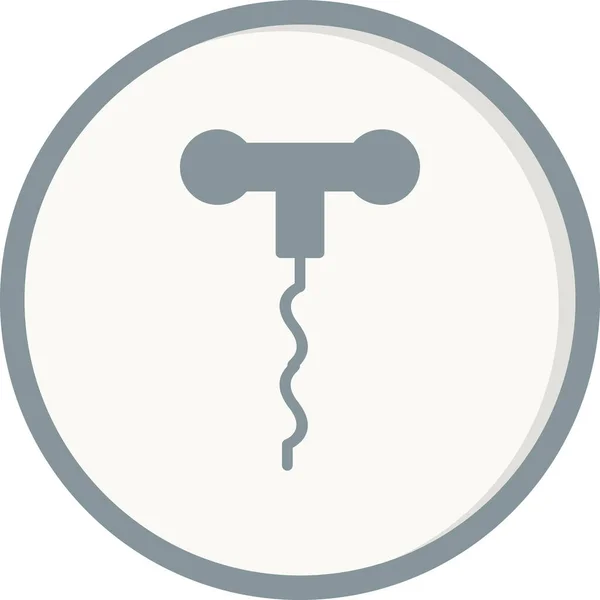 Vector Illustration Modern Corkscrew Icon —  Vetores de Stock