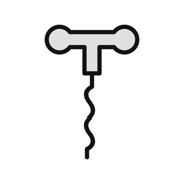 Corkscrew Icon Vector Design Illustration — ストックベクタ