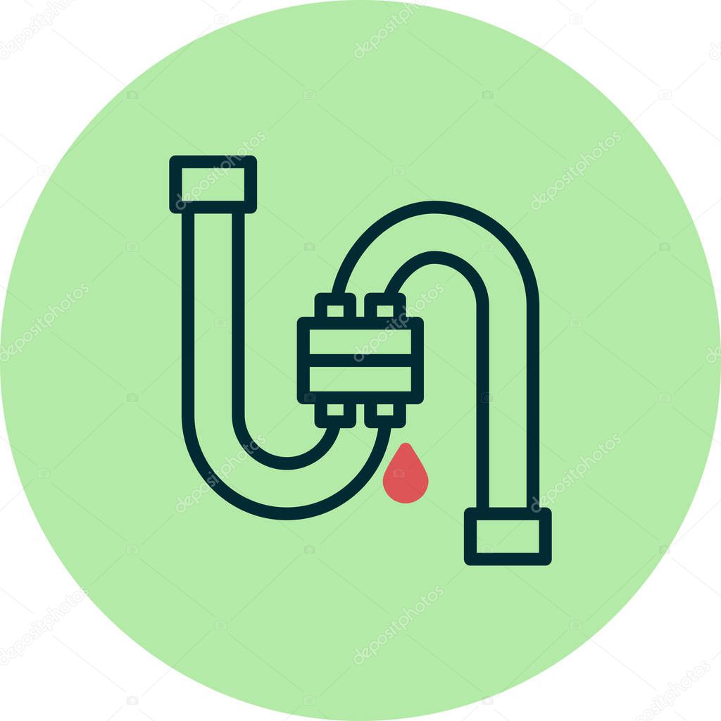 Leaking water pipe icon
