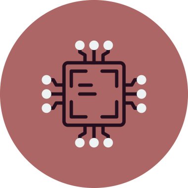 çip simgesi vektör gösterimi