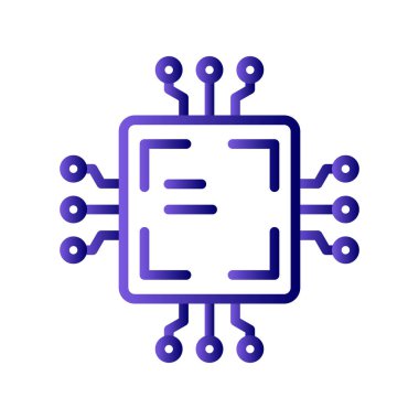 çip simgesi vektör gösterimi