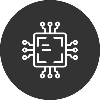 chip icon vector symbol illustration