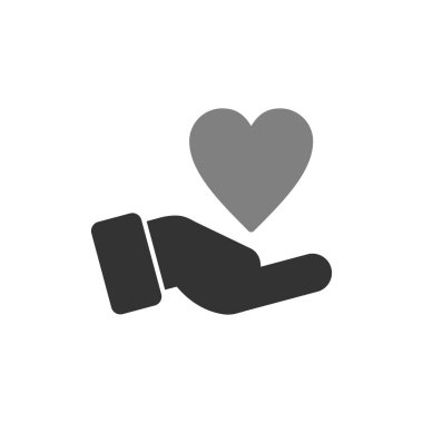 kalp simgesi vektörü beyaz arkaplanda izole edildi, sevgi şeffaf işareti