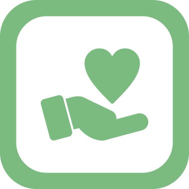 Kalp ikonu vektör illüstrasyonu