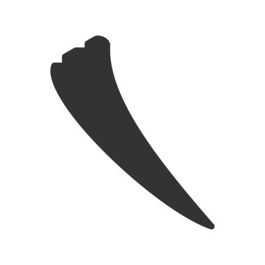 Bıçak ikonu. Biber vektörünün basit bir çizimi. izole kontur sembolü