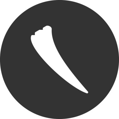 Tusk simgesinin vektör illüstrasyonu