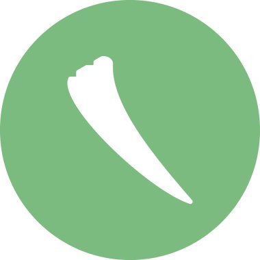 Tusk simgesinin vektör illüstrasyonu