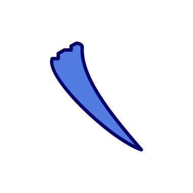 Tusk simgesinin vektör illüstrasyonu