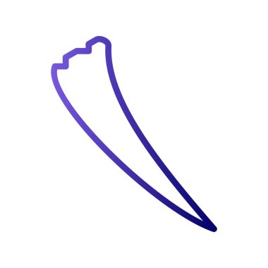 Tusk simgesinin vektör illüstrasyonu