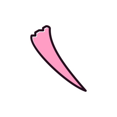 Tusk simgesinin vektör illüstrasyonu