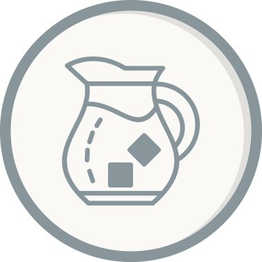 Su testisi, web simgesi basit illüstrasyon