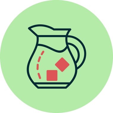 Su testisi, web simgesi basit illüstrasyon