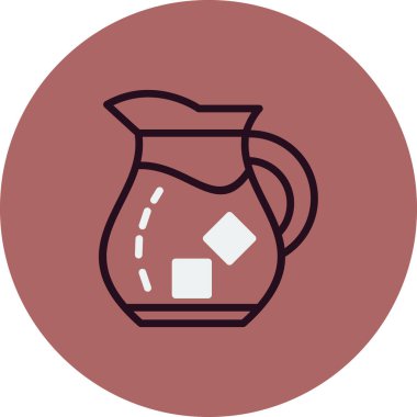 Su testisi, web simgesi basit illüstrasyon