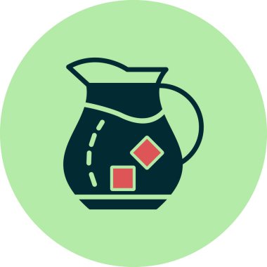 Su testisi, web simgesi basit illüstrasyon