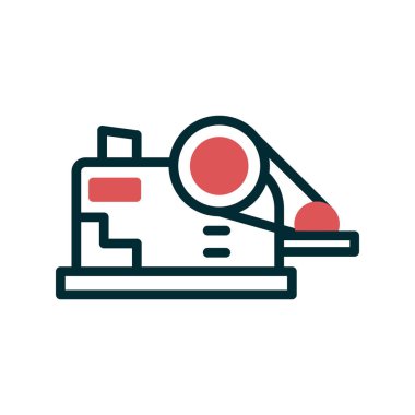 Crusher modern simgesinin vektör çizimi