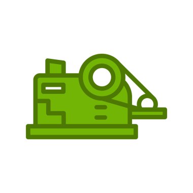 Crusher modern simgesinin vektör çizimi