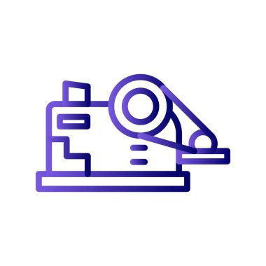 Crusher modern simgesinin vektör çizimi