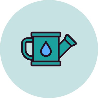 sulandırma kutusu simgesi, basit vektör illüstrasyon masajı