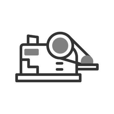 Crusher modern simgesinin vektör çizimi