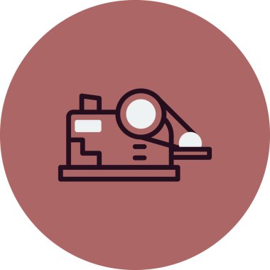 Crusher modern simgesinin vektör çizimi