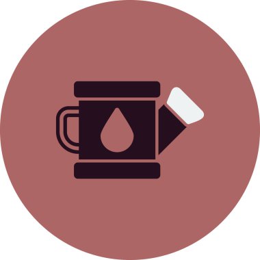 sulandırma kutusu simgesi, basit vektör illüstrasyon masajı