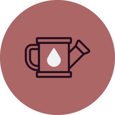 sulandırma kutusu simgesi, basit vektör illüstrasyon masajı