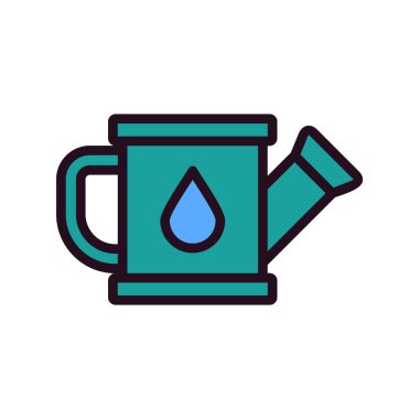 sulandırma kutusu simgesi, basit vektör illüstrasyon masajı