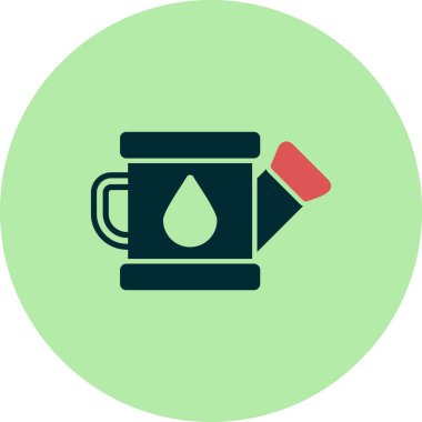 sulandırma kutusu simgesi, basit vektör illüstrasyon masajı