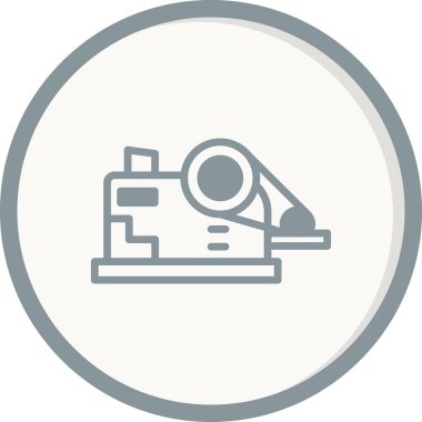 Crusher modern simgesinin vektör çizimi