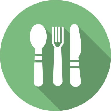 Kaşık, çatal ve bıçak, çatal bıçak vektör illüstrasyonu