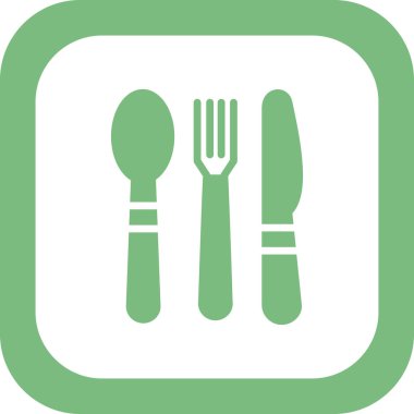 Kaşık, çatal ve bıçak, çatal bıçak vektör illüstrasyonu