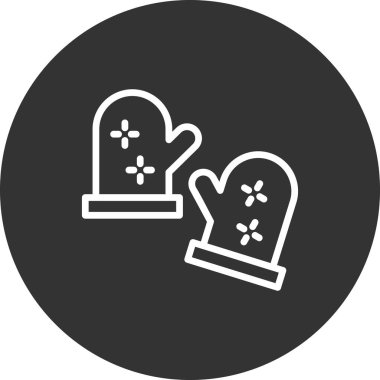 Kış Eldivenleri vektör illüstrasyonu