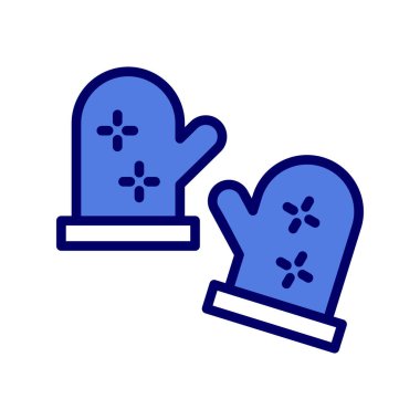 Kış Eldivenleri vektör illüstrasyonu