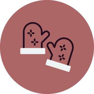 Kış Eldivenleri vektör illüstrasyonu