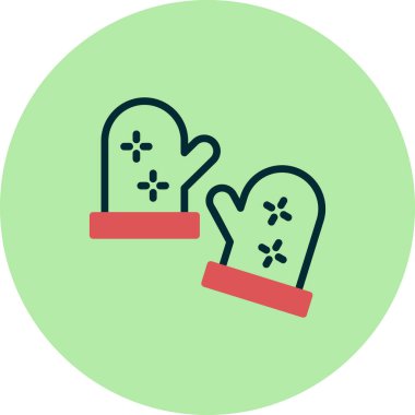 Kış Eldivenleri vektör illüstrasyonu