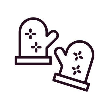 Kış Eldivenleri vektör illüstrasyonu