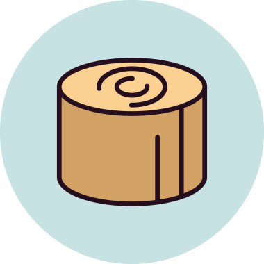 Ahşap sembolünün vektör illüstrasyonu