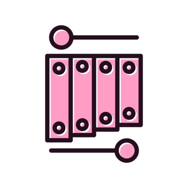 ksilofon simge vektör çizim