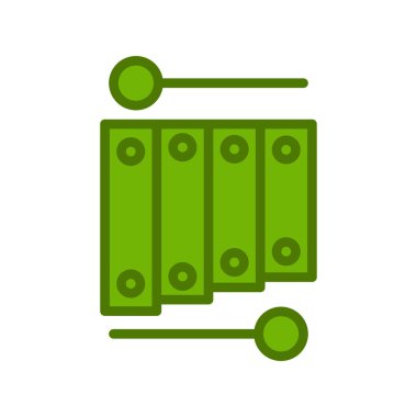 ksilofon simge vektör çizim