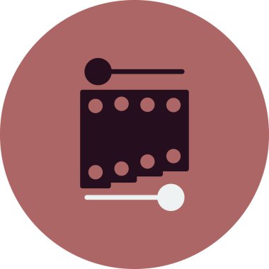 ksilofon simge vektör çizim