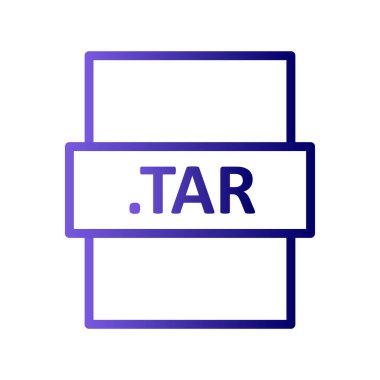 TAR dosya biçimi, basit vektör illüstrasyonu