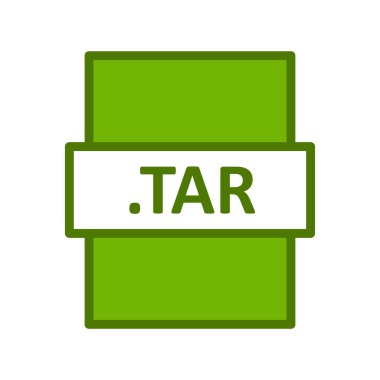 TAR dosya biçimi, basit vektör illüstrasyonu