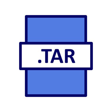 TAR dosya biçimi, basit vektör illüstrasyonu