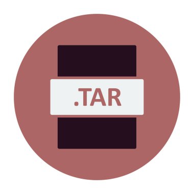 TAR dosya biçimi, basit vektör illüstrasyonu