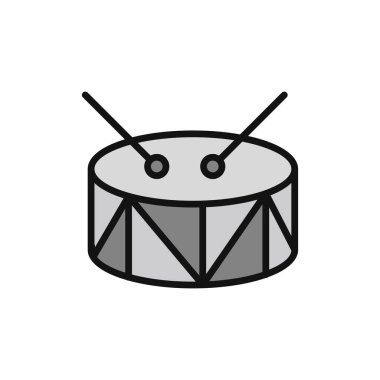 davul simgesi vektör müzik aracı işareti