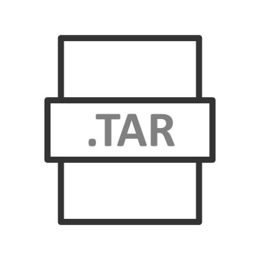 TAR dosya biçimi, basit vektör illüstrasyonu