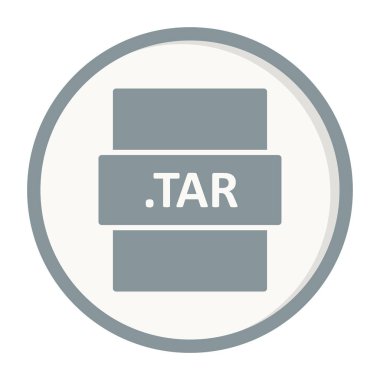 TAR dosya biçimi, basit vektör illüstrasyonu